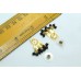 925 Sterling Silver gold rodhium Black Enamel Pendant Earring set Bead chain..